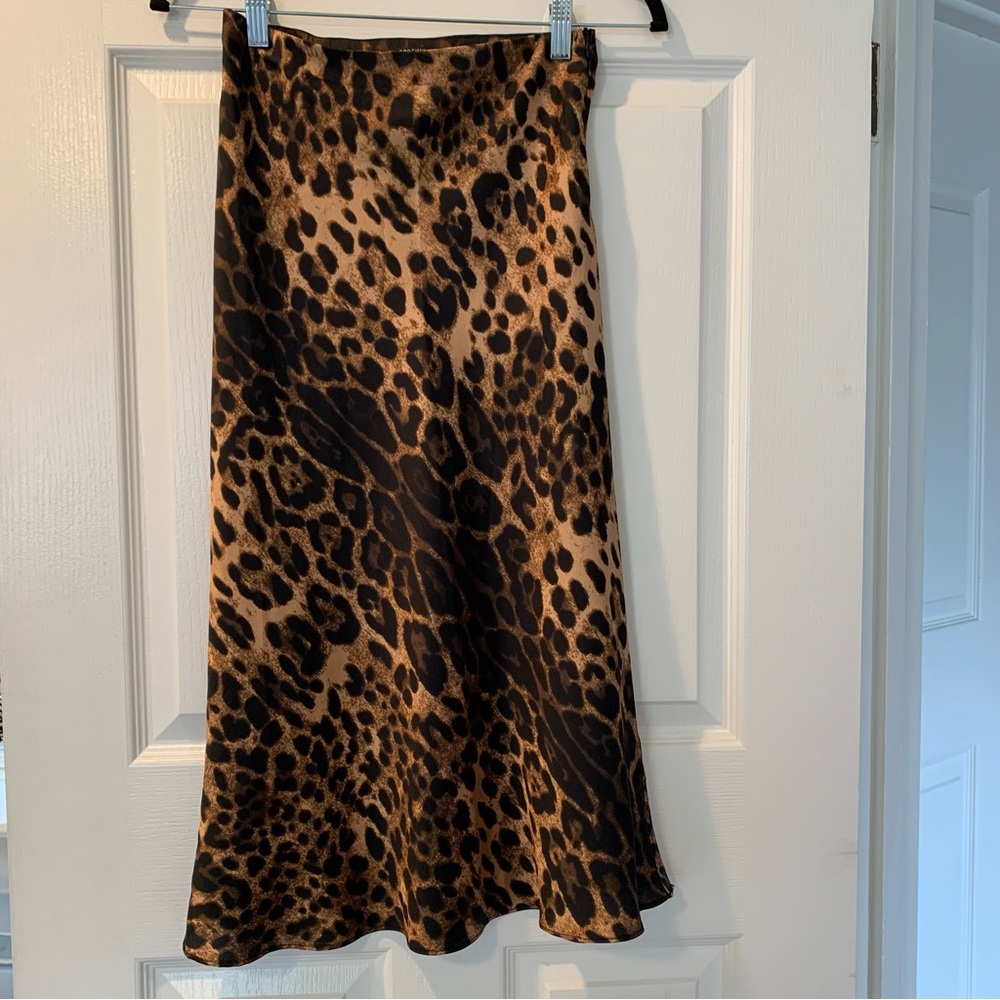 Cheetah Maxi Slip Skirt
